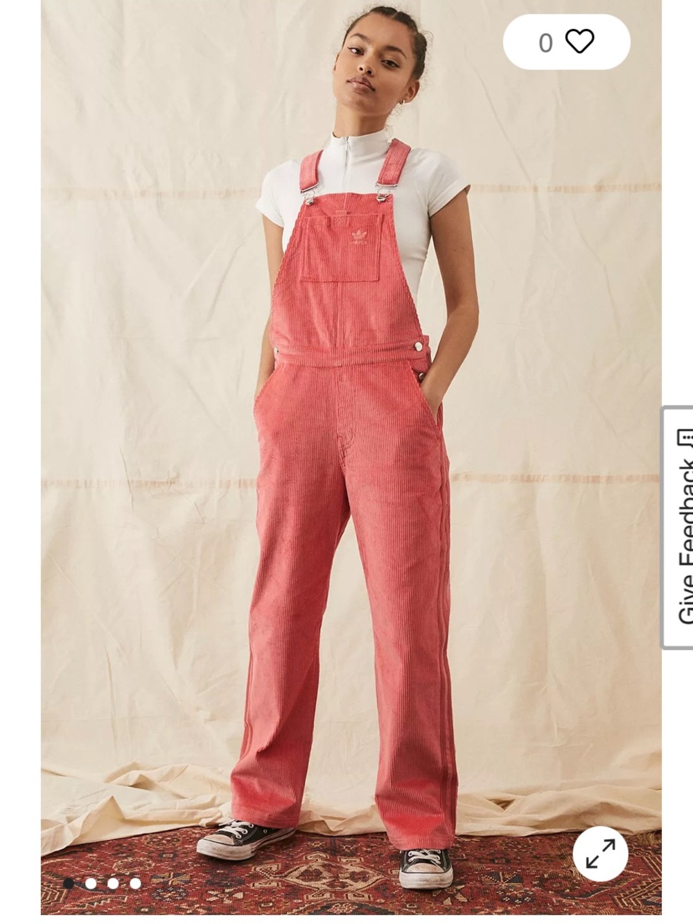Adidas Urban outfitters corduroy overalls. Size XS